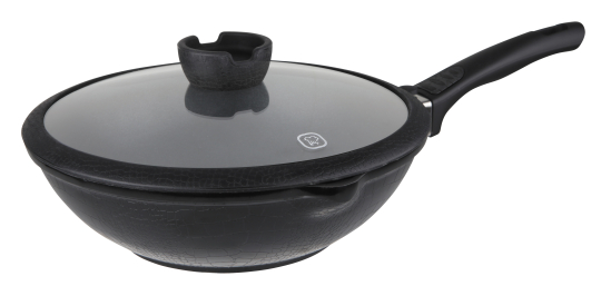 Bok с крышкой Escurion Rondell RDA-870  28 см (BK)