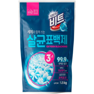 Lion Кислородный отбеливатель для белья (мягкая упаковка) Lion Beat O2 Oxyzen Bleach 1.5kg (pouch)