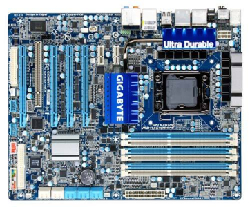 MB LGA1366 Gigabyte GA-X58A-UD3R (2.0) (iX58Ex,QPI 6.4GT/s,PCI-E,DDR III-2200,GLAN,SATAII,8ch,ATX) после ремонта
