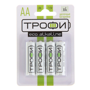 Батарейки Трофи LR6-4BL ECO AA (блистер 4шт.)