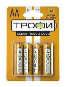 Батарейки Трофи R6-4BL AA (блистер 4шт.)