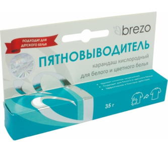 Карандаш-пятновыводитель для удаления сложных загрязнений 35г 1шт BREZO 70158