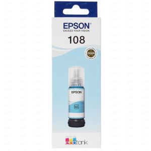 Картридж Epson C13T09C54A 108 EcoTank для L8050/18050 светло-голубой