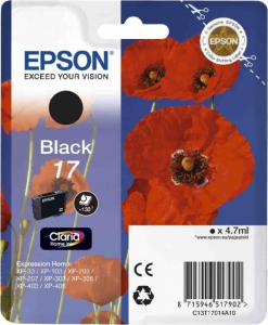 Картридж Epson C13T17014A10 Black Pigment (XP33/103/203/207/303/306/406) 130p
