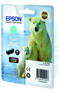 Картридж Epson C13T26324010 Cyan 26XL (XP600/605/700/800) 700p