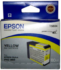 Картридж Epson C13T580400 Yellow (80 ml) (Stylus Pro 3800)
