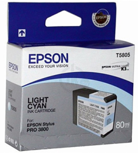Картридж Epson C13T580500 Light Cyan (80 ml) (Stylus Pro 3800)