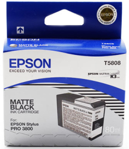 Картридж Epson C13T580800 Matte Black (80 ml) (Stylus Pro 3800)