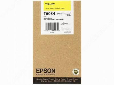 Картридж Epson C13T603400 Yellow (220 ml) (Stylus Pro 7880/9880)