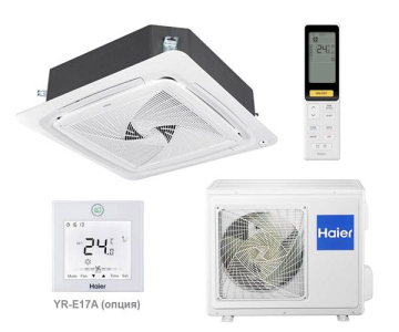 Кондиционер Haier AB71S1LG1FA/1U71S1LR1FA + (PB-950KB декоративная панель) кассетный