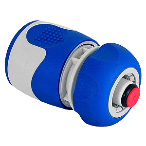 Коннектор с аквастопом для шланга GREEN APPLE GWHC20-058 12 мм (1/2), пластик, TPR