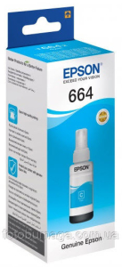 Контейнер Epson C13T66424A Cyan 70ml (L100/110/200/210/300/355)