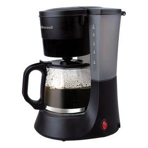 Кофеварка Maxwell MW-1650 BK  Мощность 600Вт. Объем 0.6 литра, Тип капельная. Используемый кофе молотый. Материал корпуса пластик.