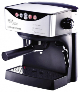 Кофеварка Redmond RCM-1503 Мощность 1150Вт. Объем 1 литр, Тип эспрессо.