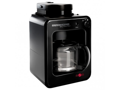 Кофеварка со встроенной кофемолкой Redmond RMC-M1505S Мощность 600Вт. Объем 0.5 литра, Тип капельная. 