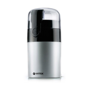Кофемолка Vitek VT-1540 SR Мощность 120Вт, Загрузка кофе 40гр. Материал корпуса нержавеющая сталь.