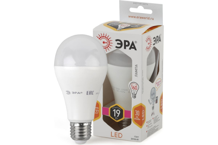 Лампа светодиодная ЭРА LED A65-19W-827-E27