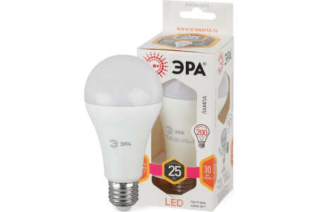 Лампа светодиодная ЭРА STD LED A65-25W-827-E27