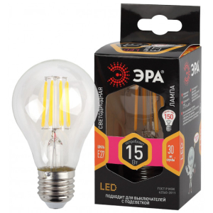 Лампа ЭРА F-LED A60-15w-827-E27