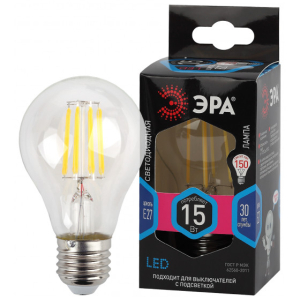 Лампа ЭРА F-LED A60-15w-840-E27