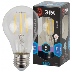 Лампа ЭРА F-LED A60-5w-827-E27 (5Вт.2700К) 1 год гарантии