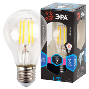 Лампа ЭРА F-LED A60-9w-840-E27  (9Вт.2700К) 1 год гарантии