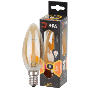 Лампа ЭРА F-LED B35-5w-827-E14 