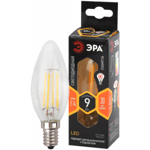 Лампа ЭРА F-LED B35-9w-827-E14 