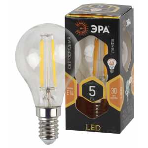 Лампа ЭРА F-LED P45-5w-827-E14 (5Вт.420лм.2700К) 1 год гарантии