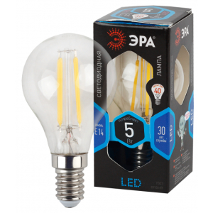 Лампа ЭРА F-LED P45-5w-840-E14 (5Вт.420лм.4000К) 1 год гарантии