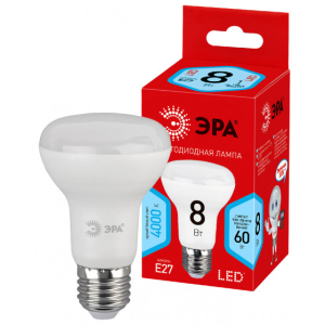Лампа ЭРА LED R63-8w-827-E27 ECO (8Вт.560лм.2700К) 1 год гарантии