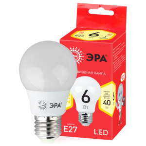 Лампа ЭРА RED LINE ECO LED A55-6W-827-E27