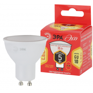Лампа ЭРА RED LINE ECO LED MR16-5W-827-GU10