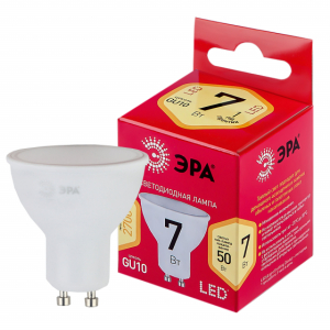 Лампа ЭРА RED LINE LED MR16-7W-827-GU10 R