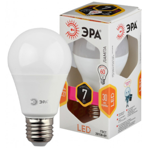 Лампа ЭРА STD LED A60-7W-827-E27