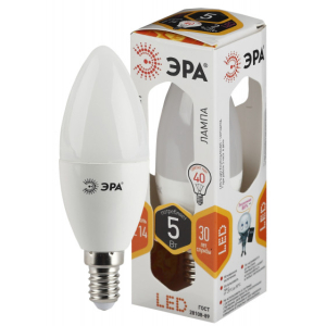 Лампа ЭРА STD LED B35-5W-827-E14