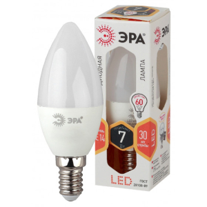 Лампа ЭРА STD LED B35-7W-827-E14