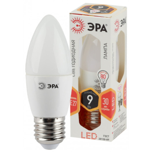 Лампа ЭРА STD LED B35-9W-827-E27