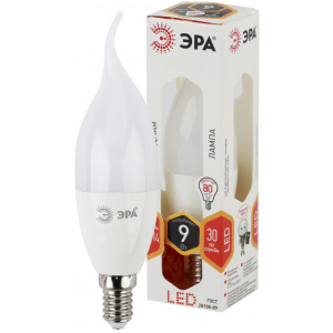 Лампа ЭРА STD LED BXS-9W-827-E14
