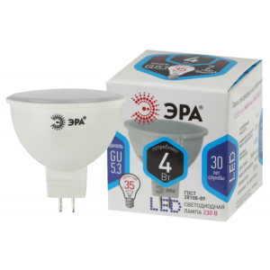 Лампа ЭРА STD LED MR16-4W-840-GU5.3