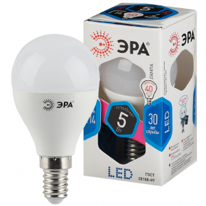 Лампа ЭРА STD LED P45-5W-840-E14