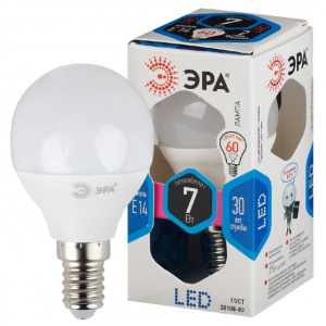 Лампа ЭРА STD LED P45-7W-840-E14