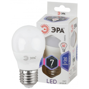 Лампа ЭРА STD LED P45-7W-860-E27