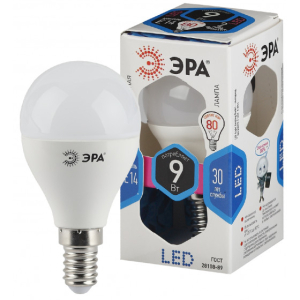 Лампа ЭРА STD LED P45-9W-840-E14