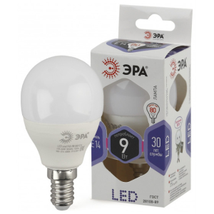 Лампа ЭРА STD LED P45-9W-860-E14