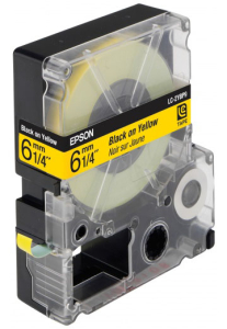 Лента Epson C53S623401 LC-2YBP9 (Цвет ленты - желтый, цвет текста - черный, ширина 6мм, длина 9м, пастельная)