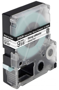 Лента Epson C53S624405 LC-3TBW9 (Цвет ленты - прозрачный, цвет текста - черный, ширина 9мм, длина 9м, повышенной прочности)