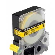 Лента Epson C53S626408 LC-5YBW9 (Цвет ленты - желтый, цвет текста - черный, ширина 18мм, длина 9м, повышенной прочности)
