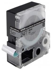 Лента Epson C53S627405 LC-6SBE9 (Цвет ленты - матовый, цвет текста - черный, ширина 24мм, длина 9м, матовая)