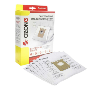 Мешки пылесборники для пылесоса ELECTROLUX M-02  5 шт OZONE (тип  S-Bag)
